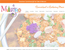 Tablet Screenshot of milagrocentre.com